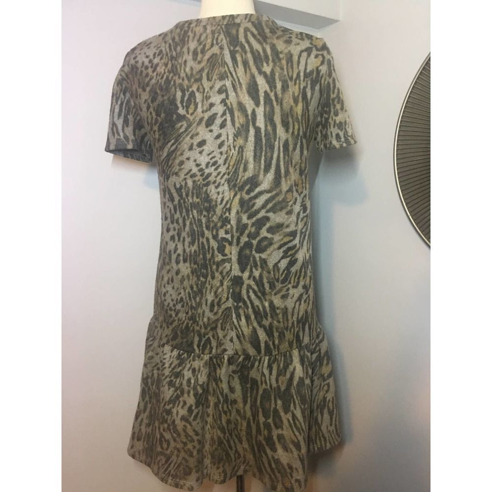 Zara Woman Animal Print Dress S - Picture 4 of 12